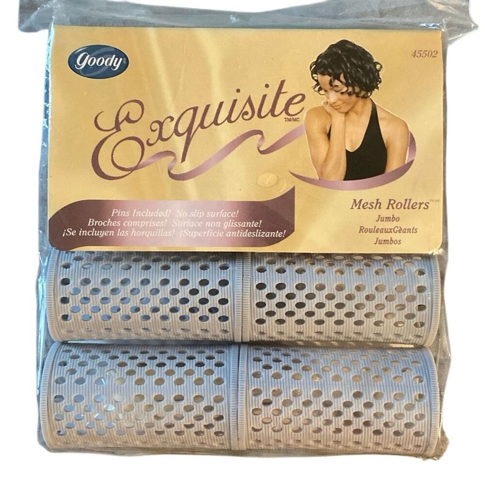 Vintage 2001 Goody Mesh Rollers 8 Rollers & Pins Finished Smooth Exquisite NEW